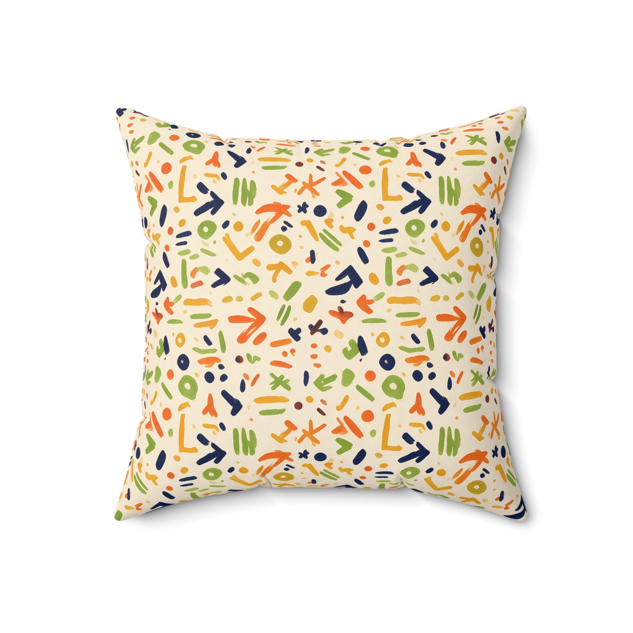 Eclectic Bogolan Throw Pillow