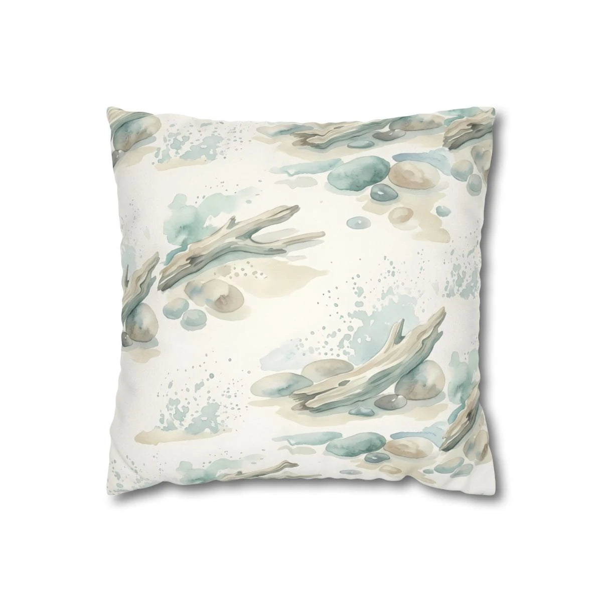 Coastal Watercolor Pillow Cover