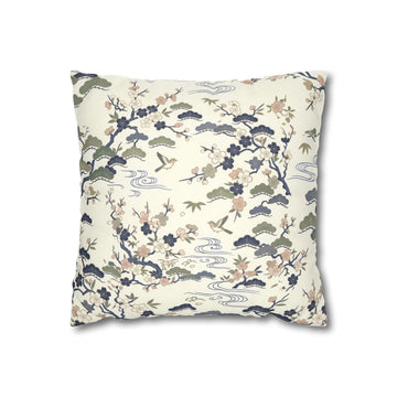 Japanese Garden Landscape Throw Pillow