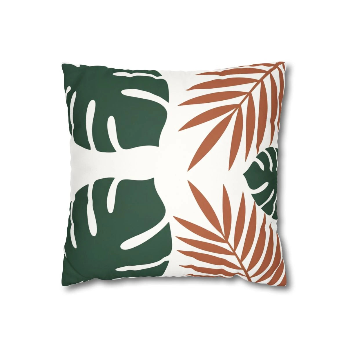 Tropical Monstera Throw Pillow with Insert