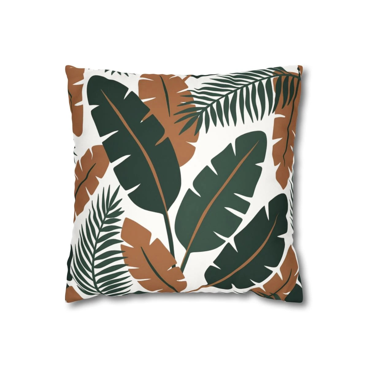Tropical Banana Leaf Throw Pillow