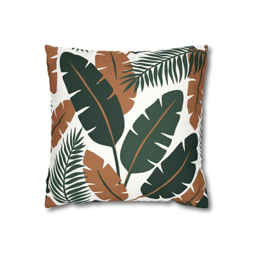 Tropical Banana Leaf Throw Pillow