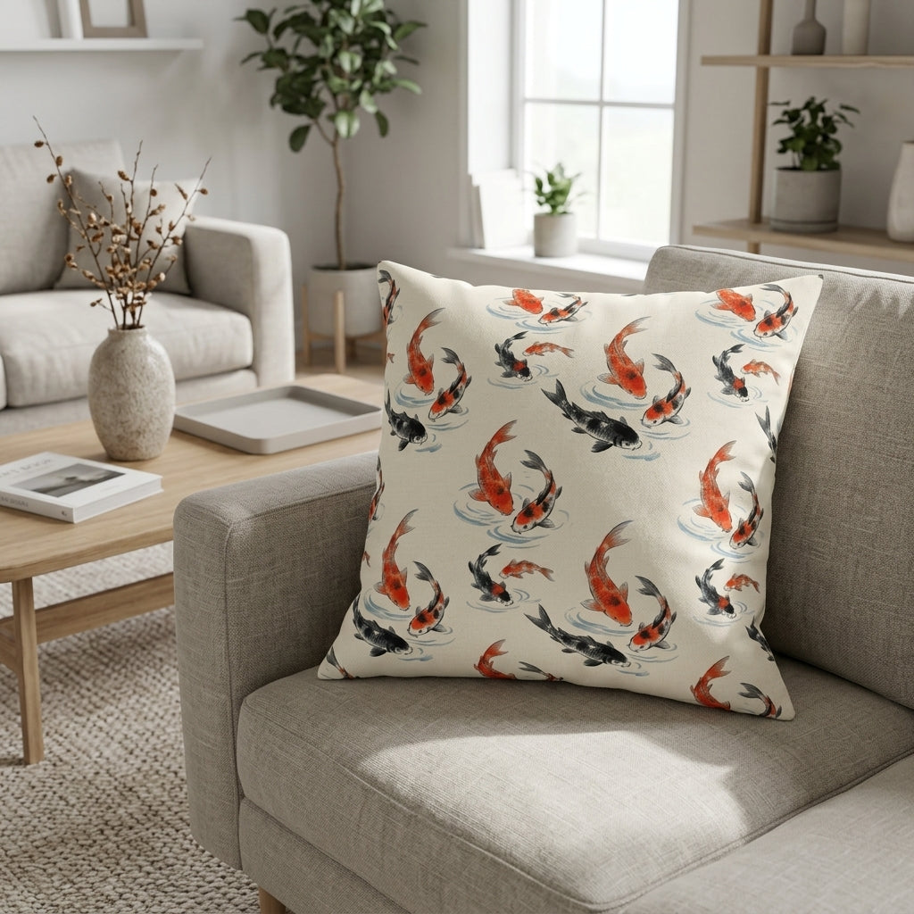 Front view of Product Type:* Throw Pillow Case, Square Cushion Cover, on a white background.