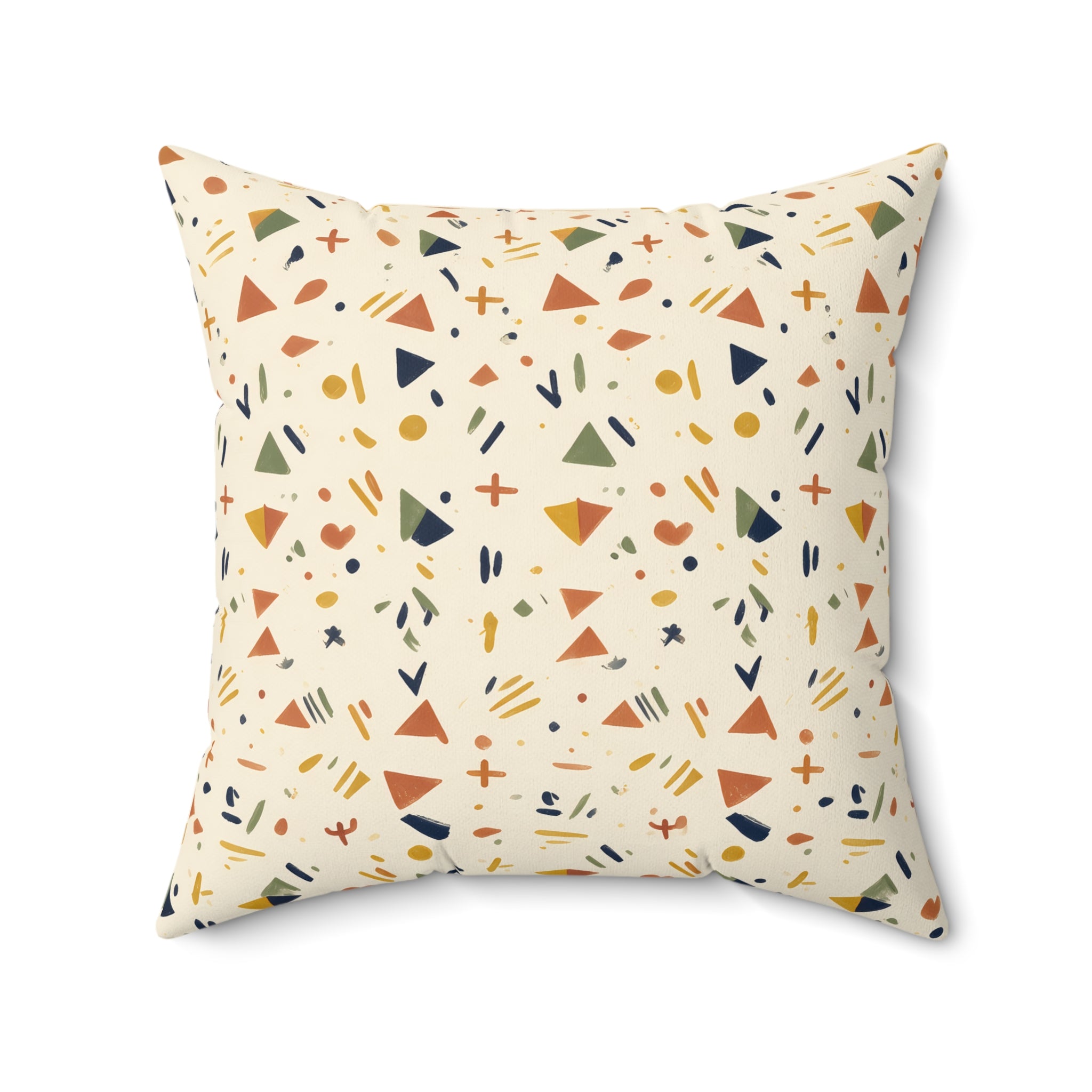 Afrohemian Geometric Throw Pillow with Insert