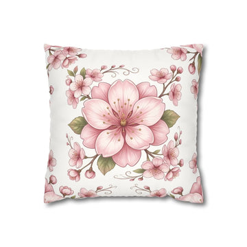 Sakura Bouquet Centerpiece Throw Pillow Cover