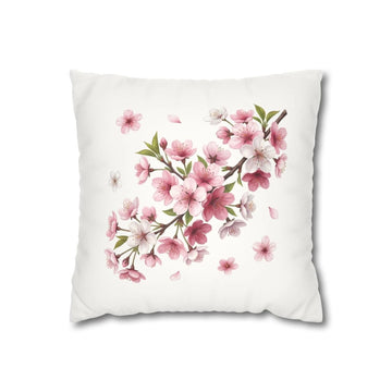 Blush Pine Cherry Blossom Pillow Cover