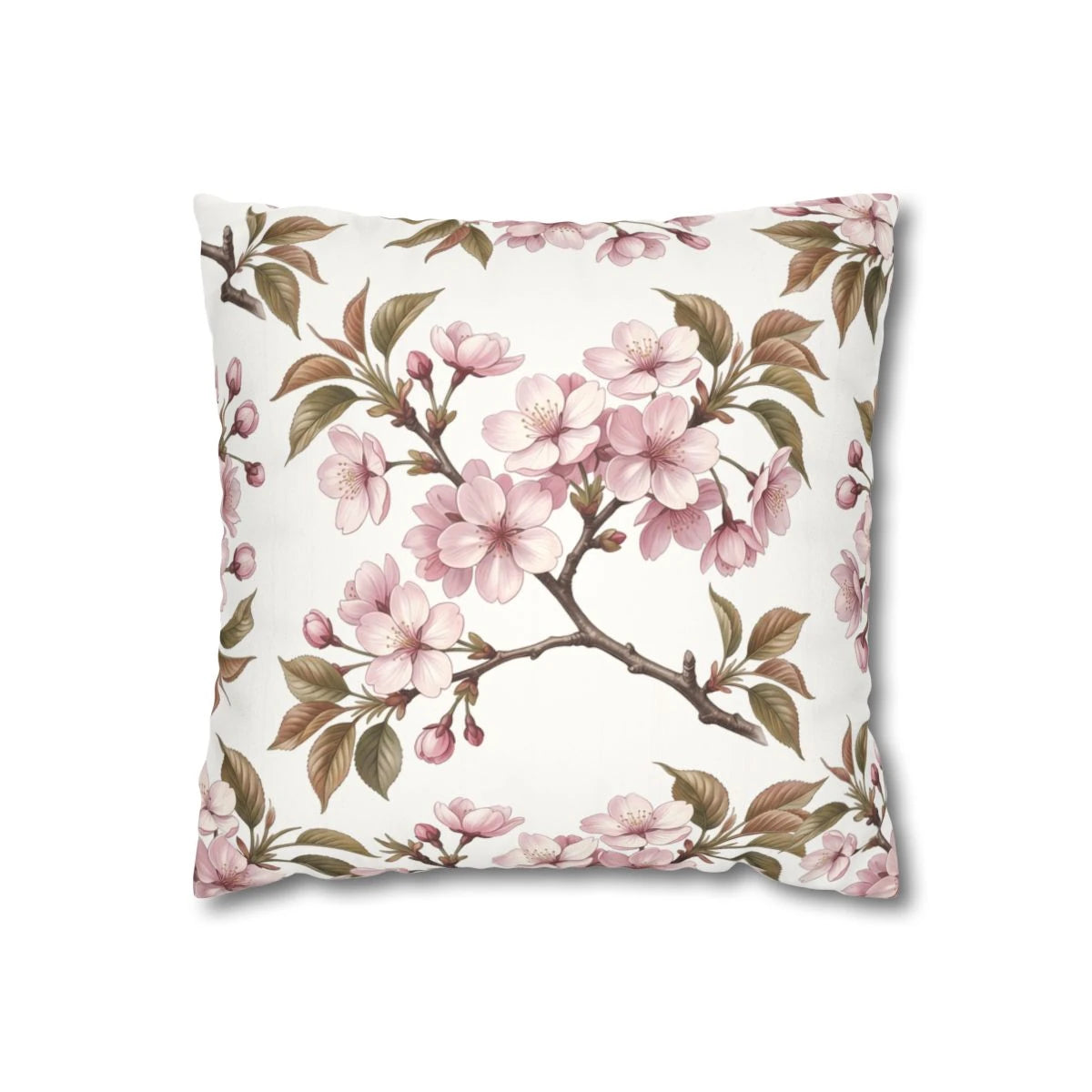 Sakura Cherry Blossom Throw Pillow