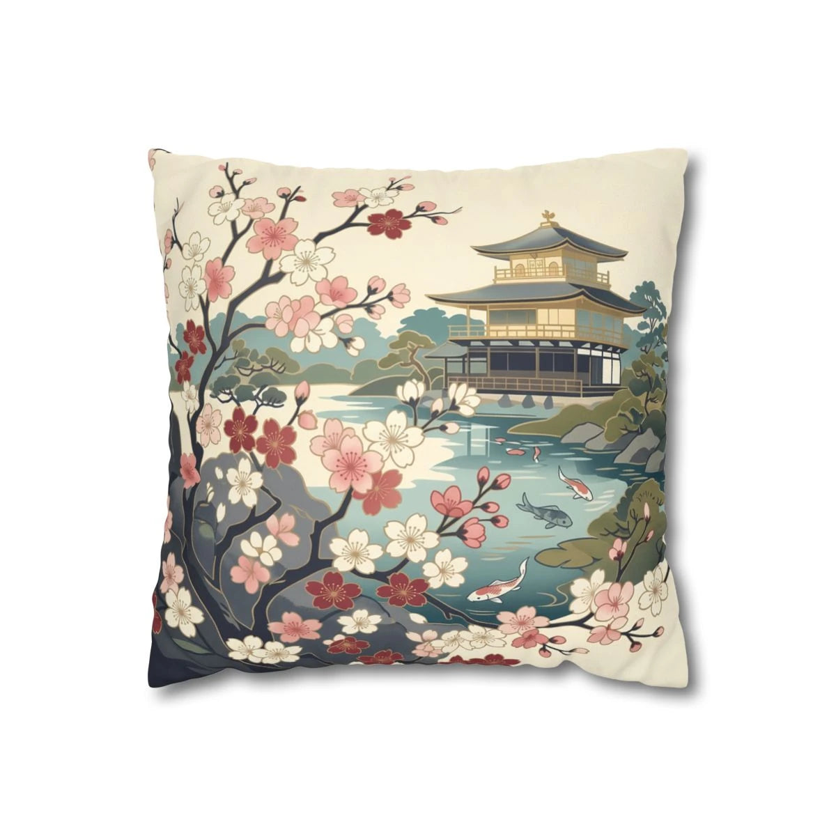Japanese Cherry Blossom Pillow