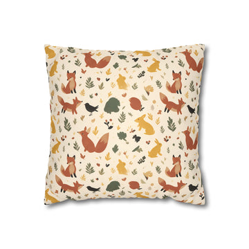 Woodland Fox & Hare Cushion Cover