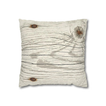 Front view of Whitewashed Reclaimed Plank Throw on a white background.