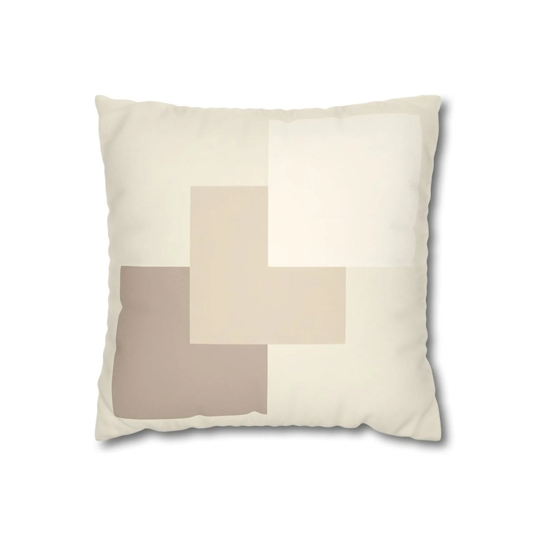 Front view of Stacked Square Cushion Cover on a white background.