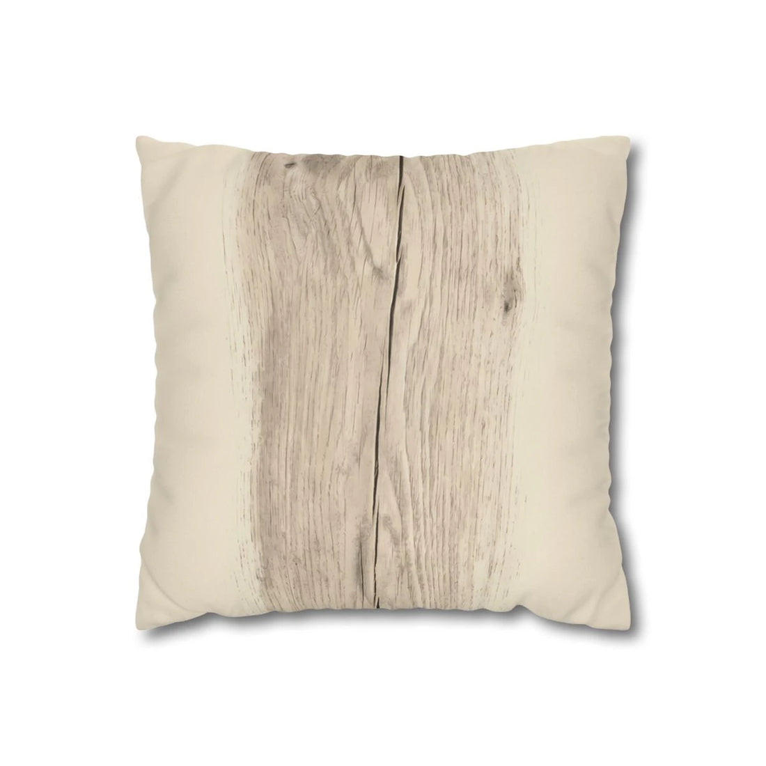 Front view of Rustic Wood Texture Pillow Case on a white background.