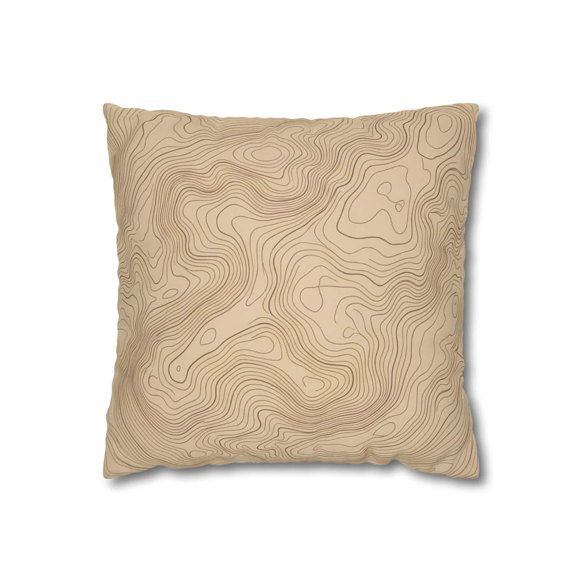 Topographic Map Throw Pillow with Insert