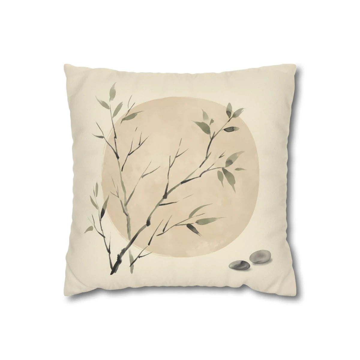Zen Botanical Pillow Cover