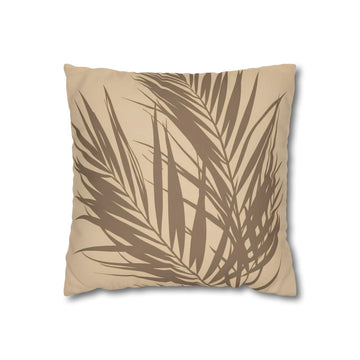 Organic Palm Leaf Print Cushion Cover