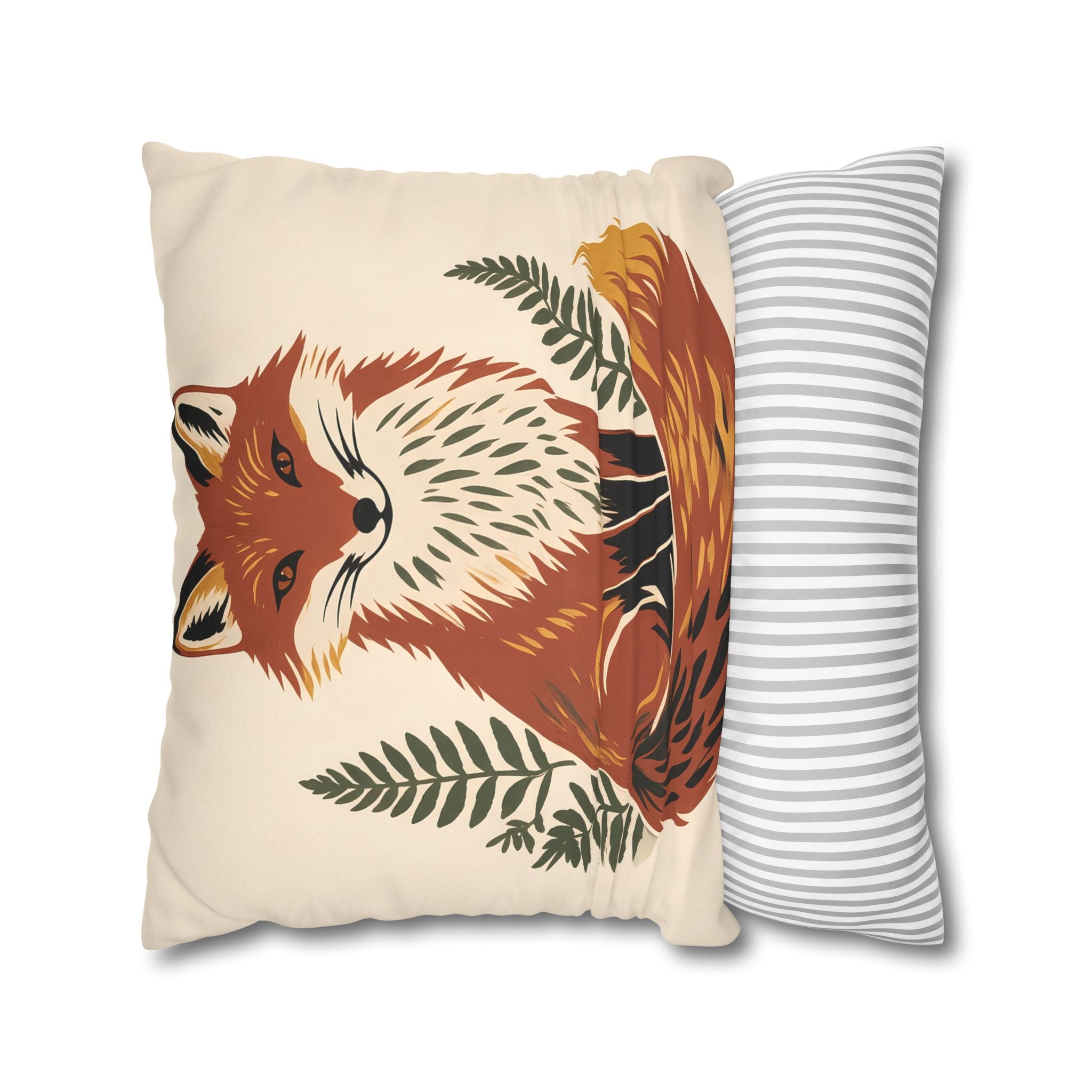 Fox Throw Pillow Cover
