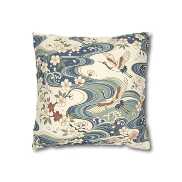Sakura Branch Cloud Pattern Pillow Cover