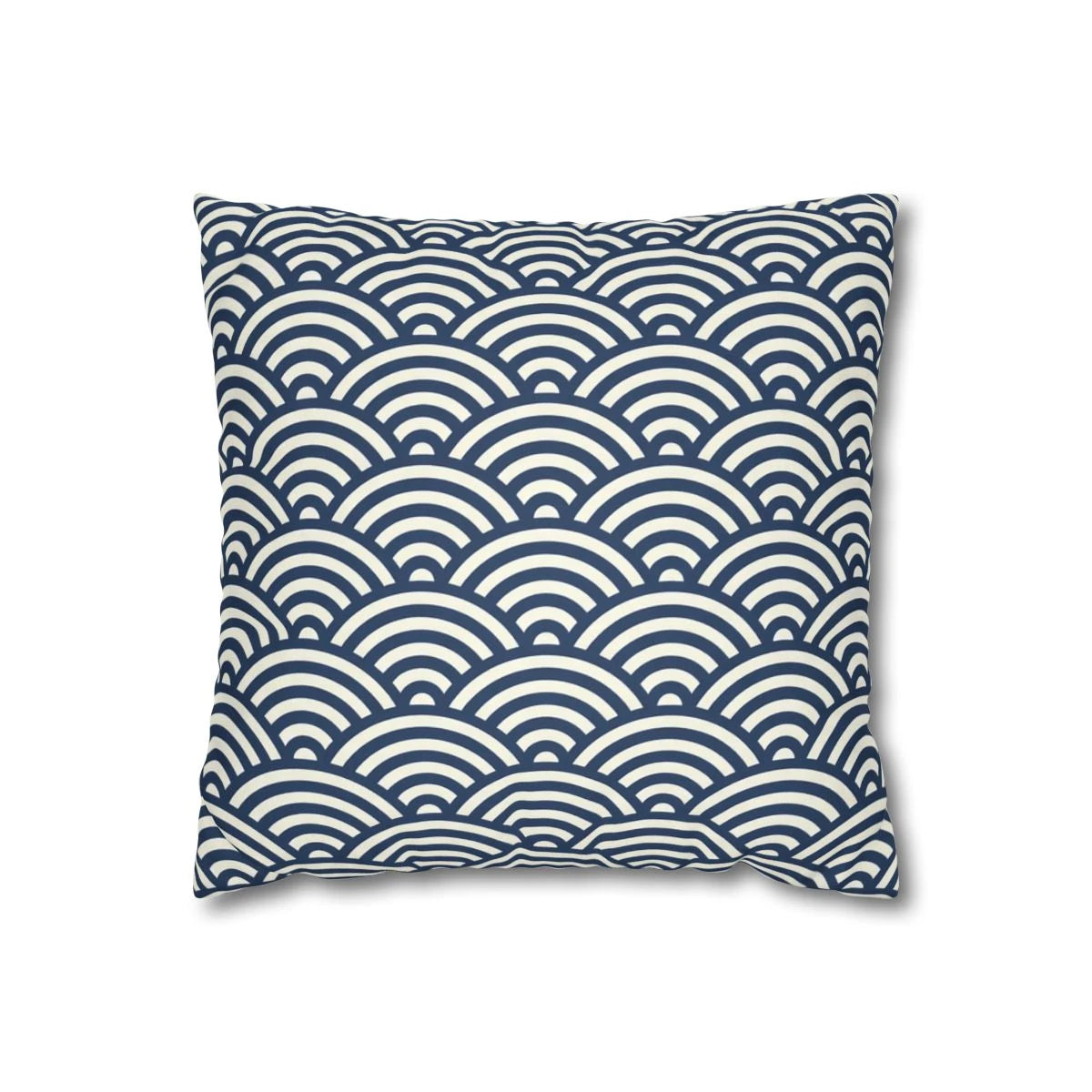 Red Gold Wave Sakura Cushion Cover