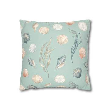 Coastal Seashell Throw Pillow