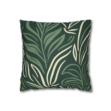Emerald Green Foliage Cushion Cover