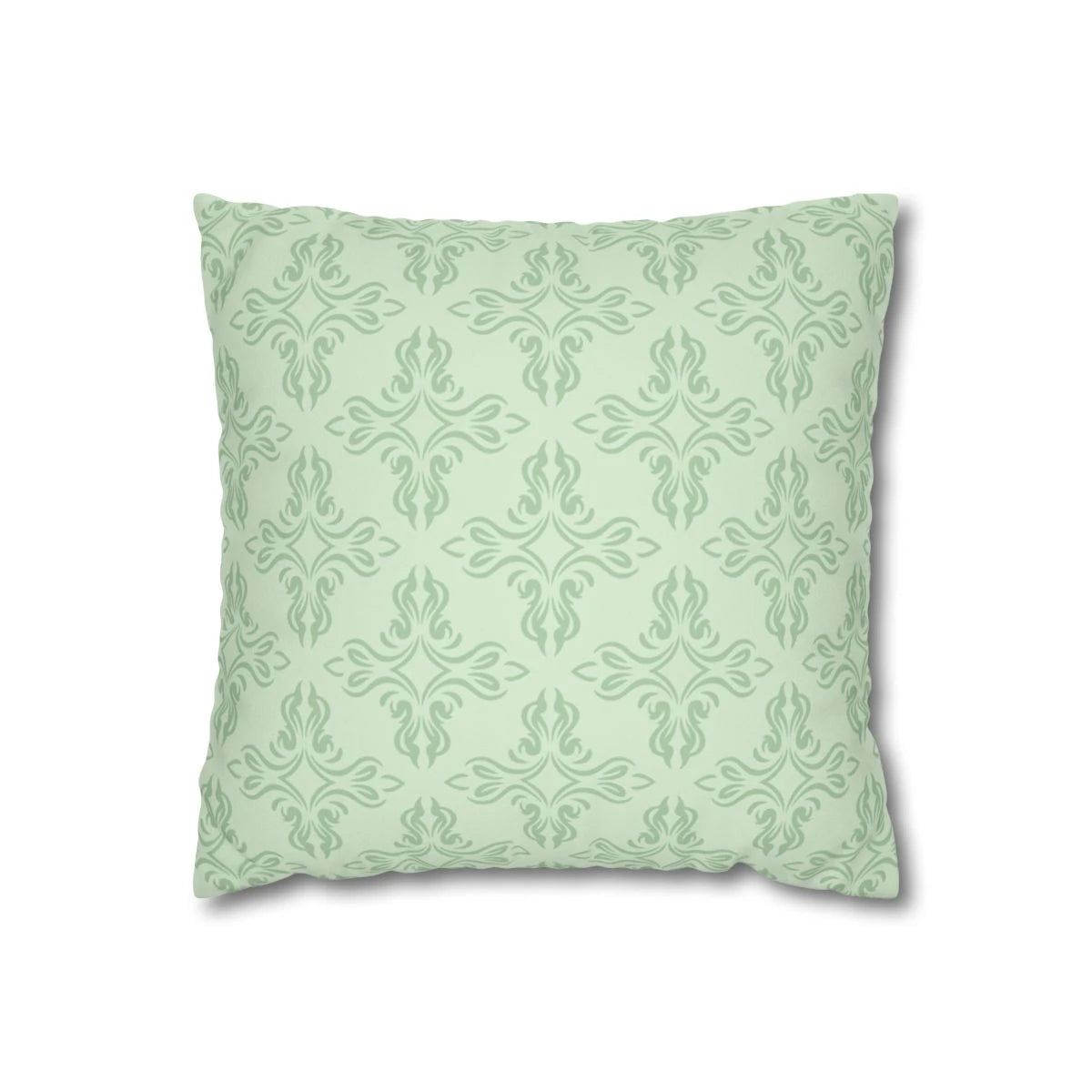 Sage Green Damask Pillow