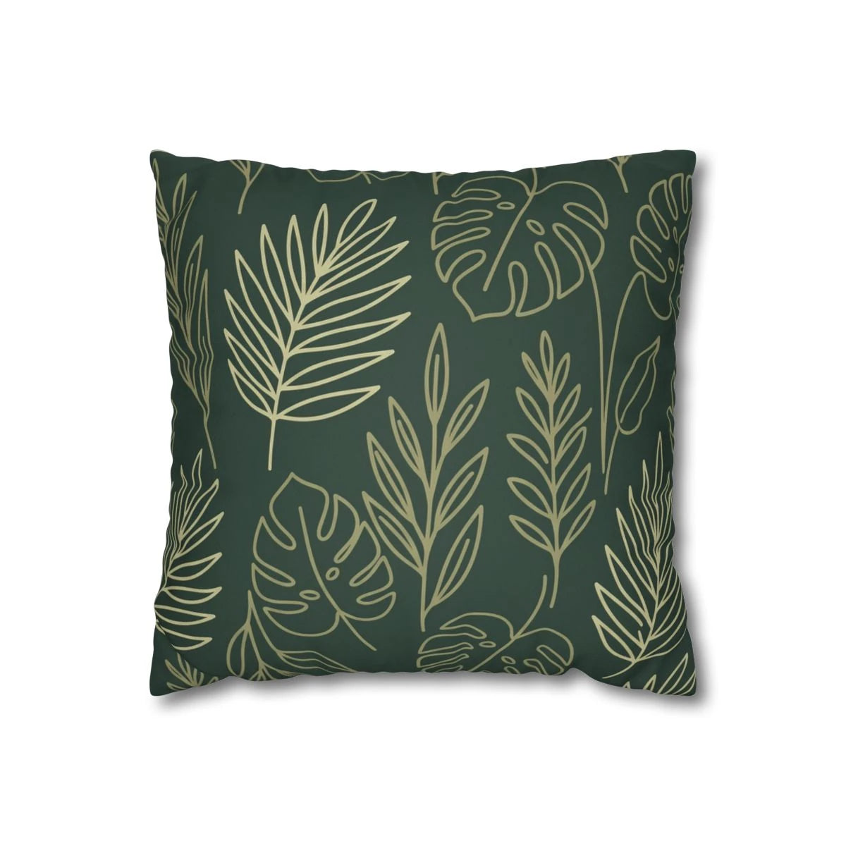 Jungle Green Throw Pillow with Insert