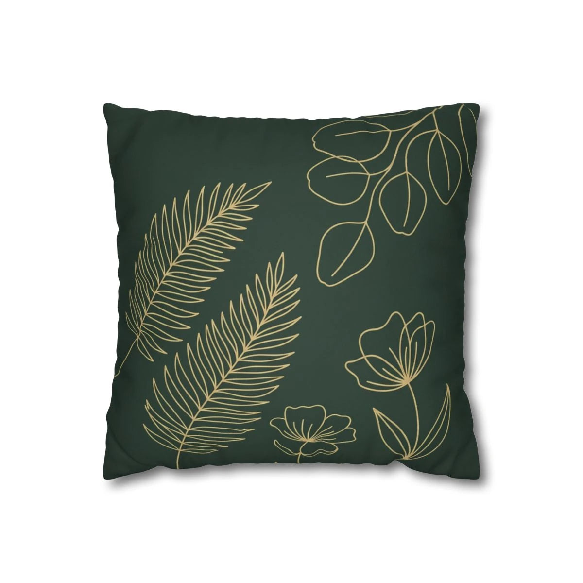 Emerald Green Eucalyptus Pillow Cover