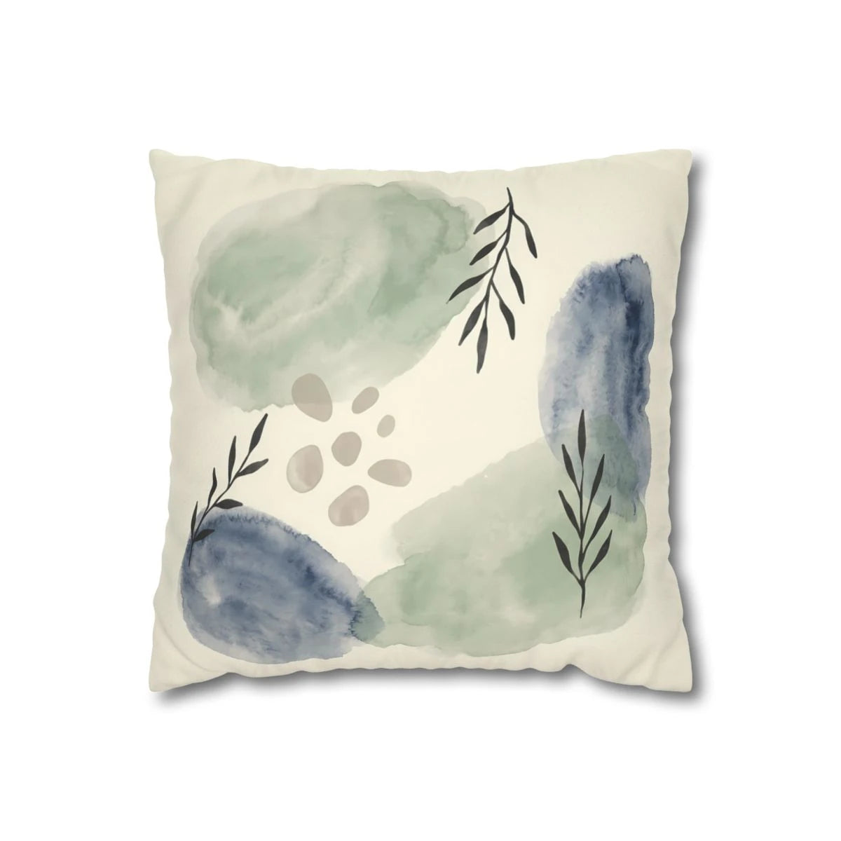 Sage Green Boho Pillow with Insert