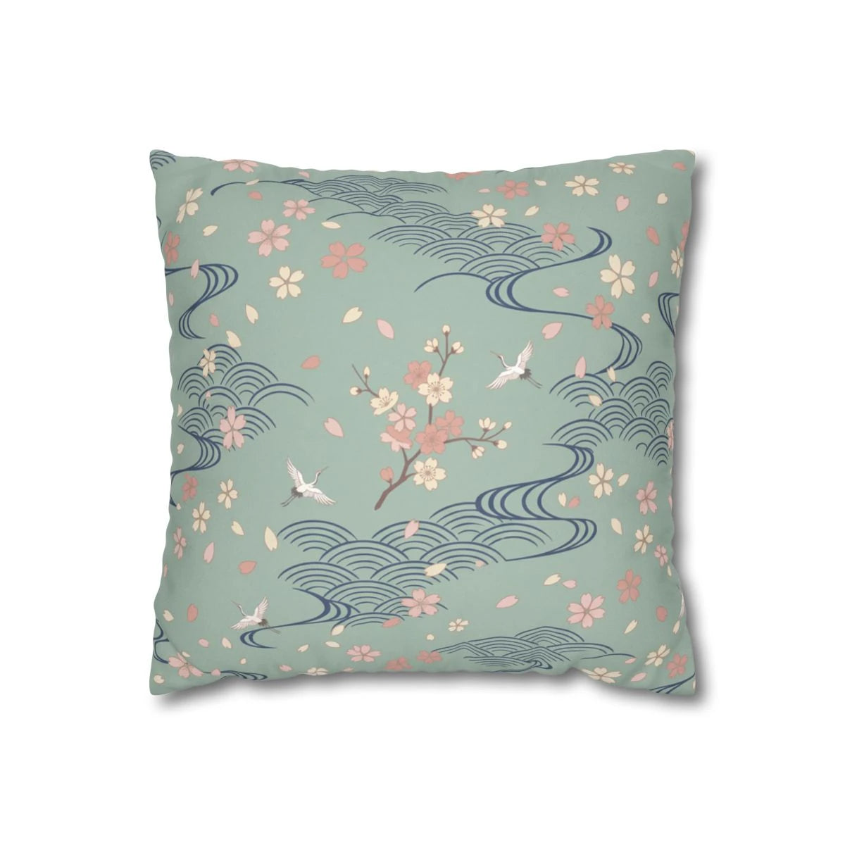 Sage Green Japanese Pillow with Insert