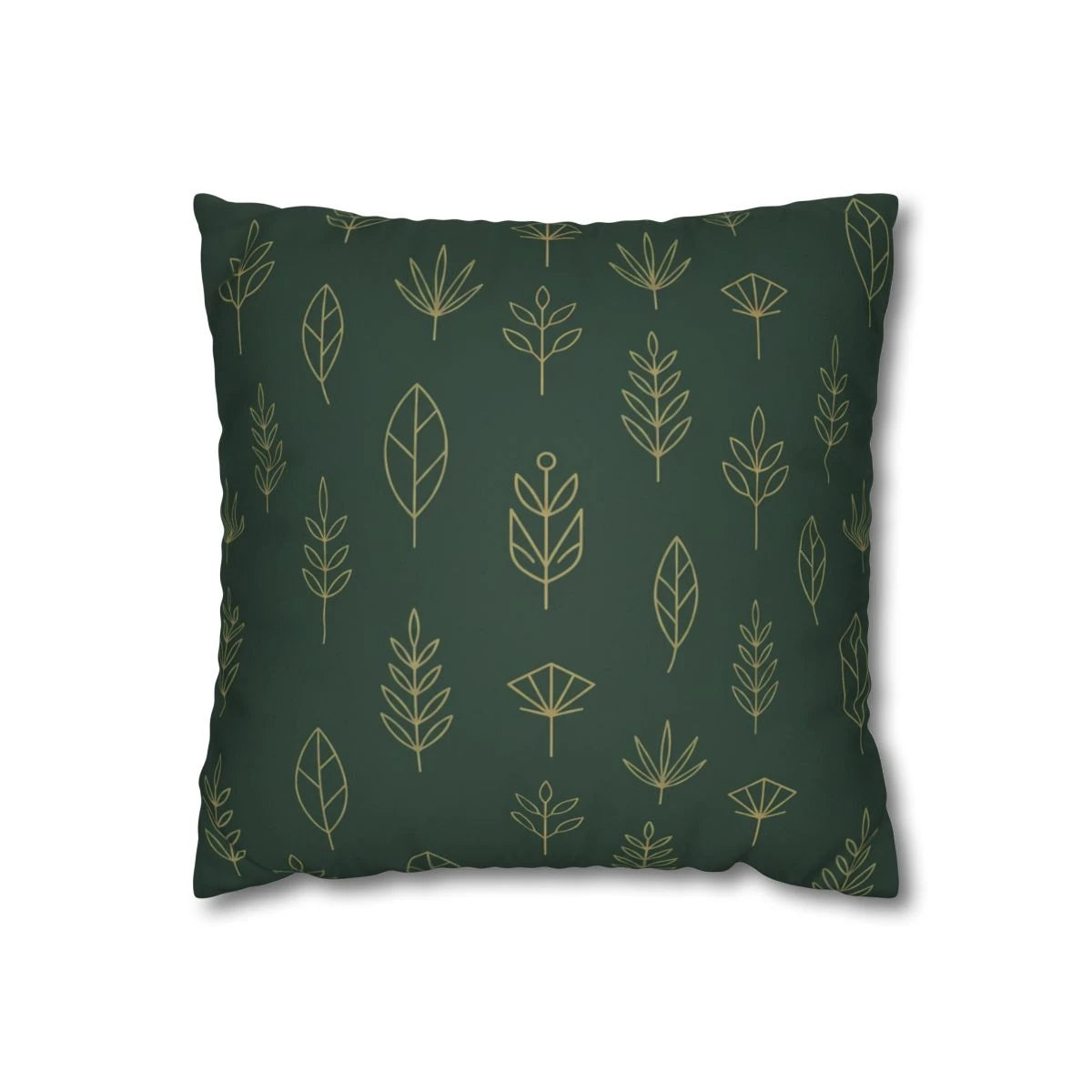 Forest Green Throw Pillow with Insert