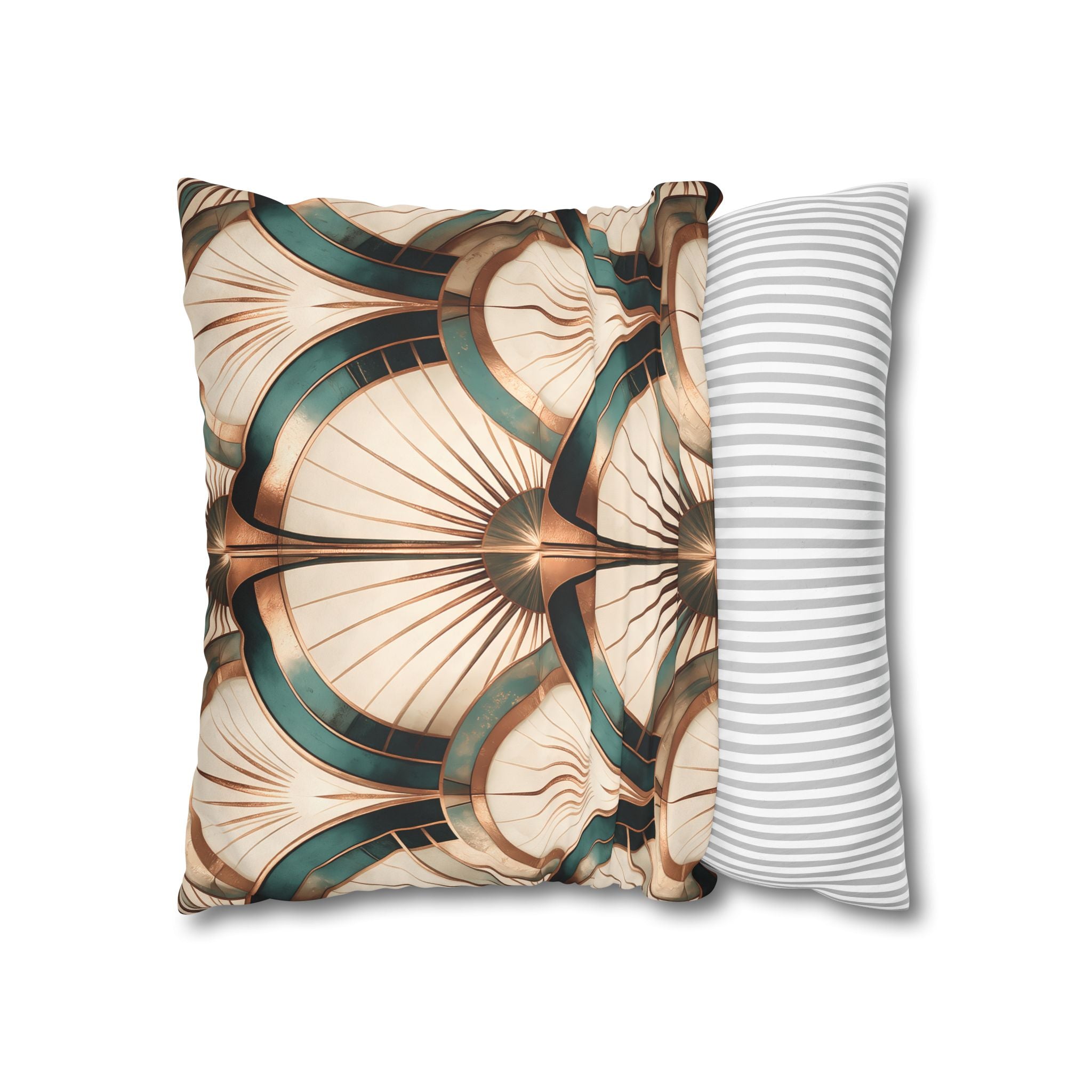 Patina Teal Throw Pillow Cover