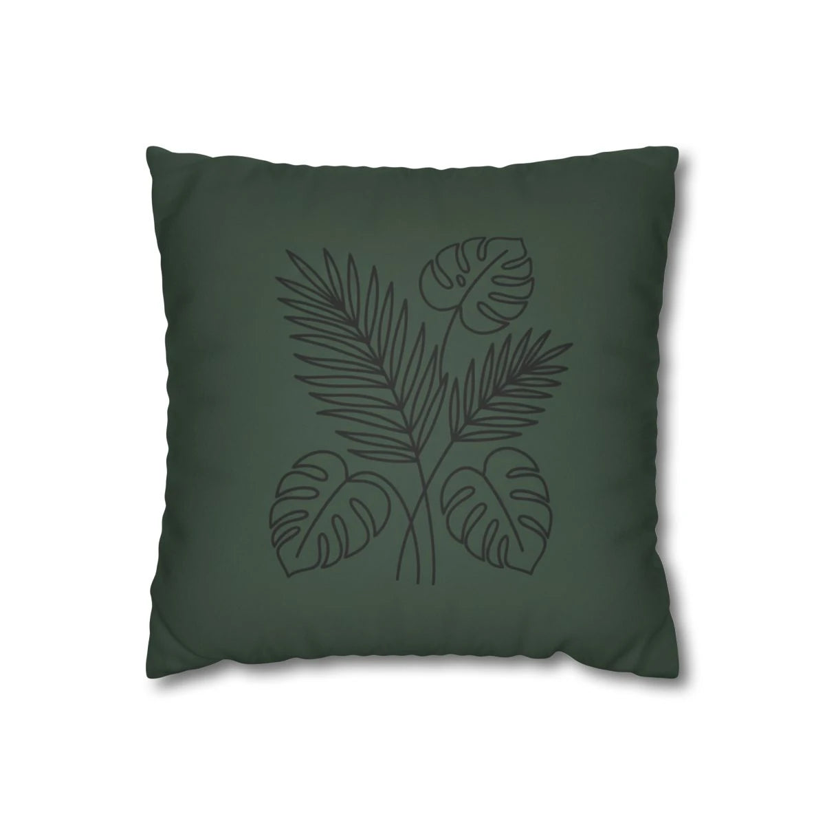 Tropical Leaf Throw Pillow with Insert