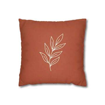 Burnt Orange Botanical Pillow