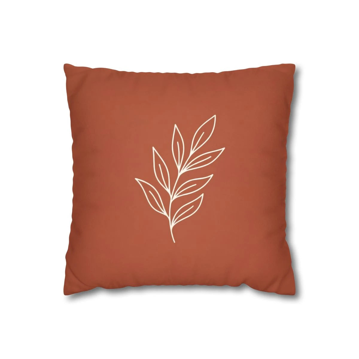 Terracotta Sprig Cushion Cover