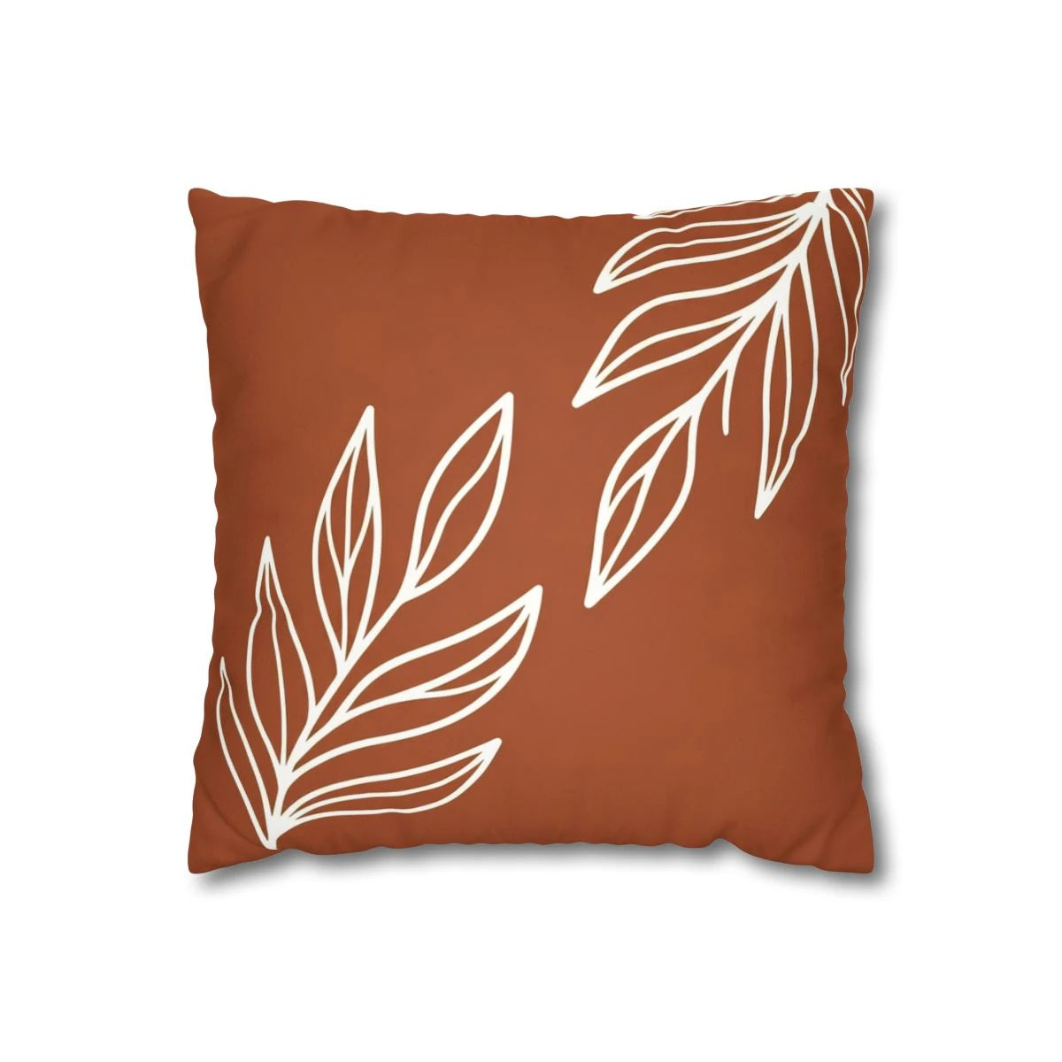 Burnt Orange Foliage Pillow Cover