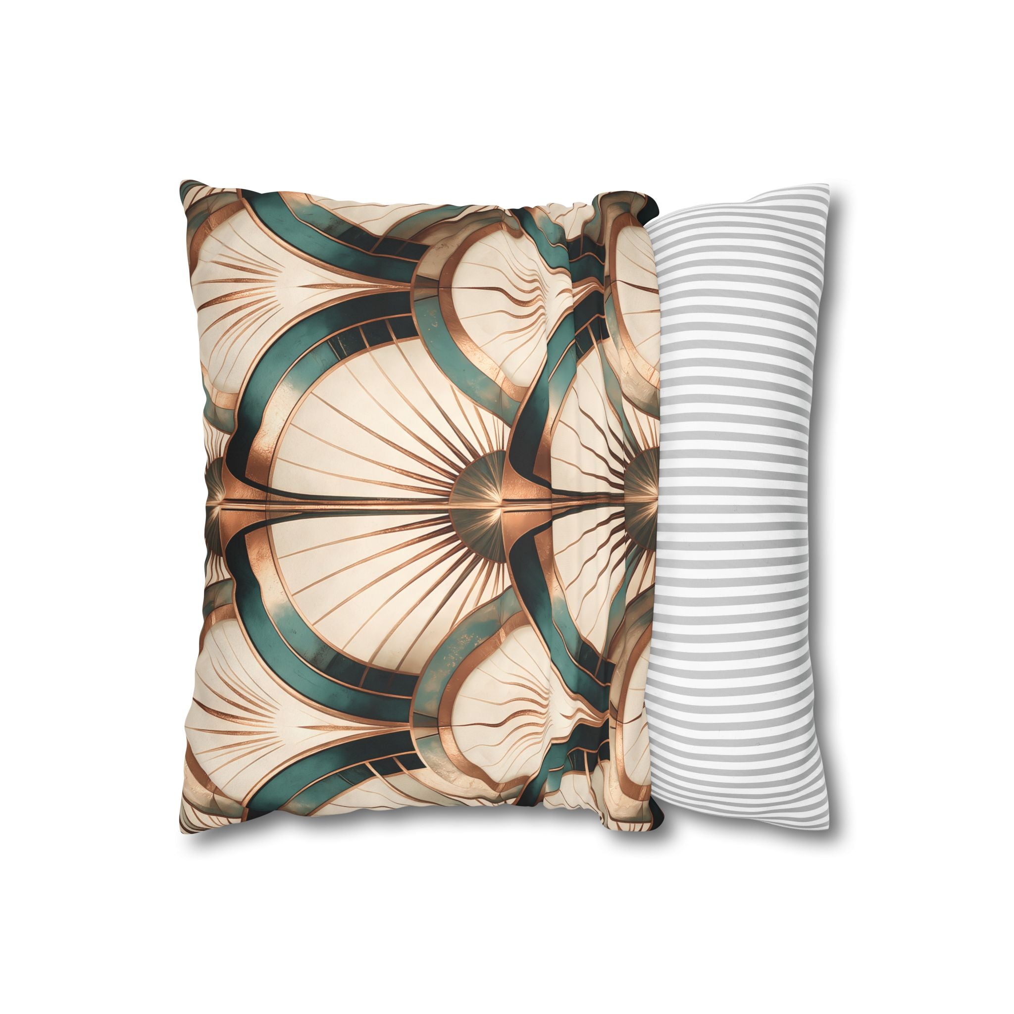 Patina Teal Throw Pillow Cover