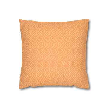 Orange Geometric Pillow Cover