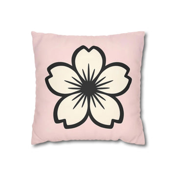 Bold Sakura Pop Art Throw Pillow