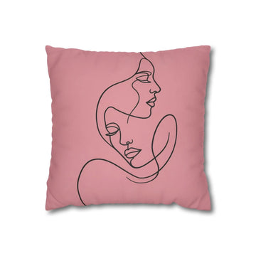 Twin Faces Silhouette Pillow