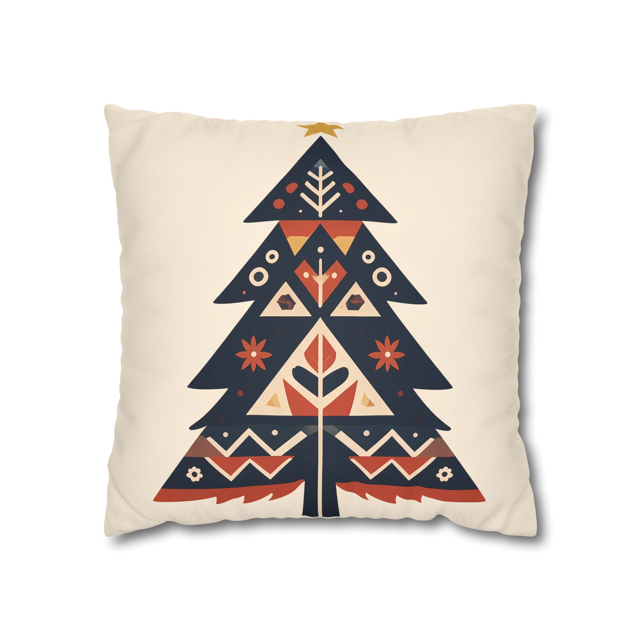 Nordic Christmas Tree Pillow Cover