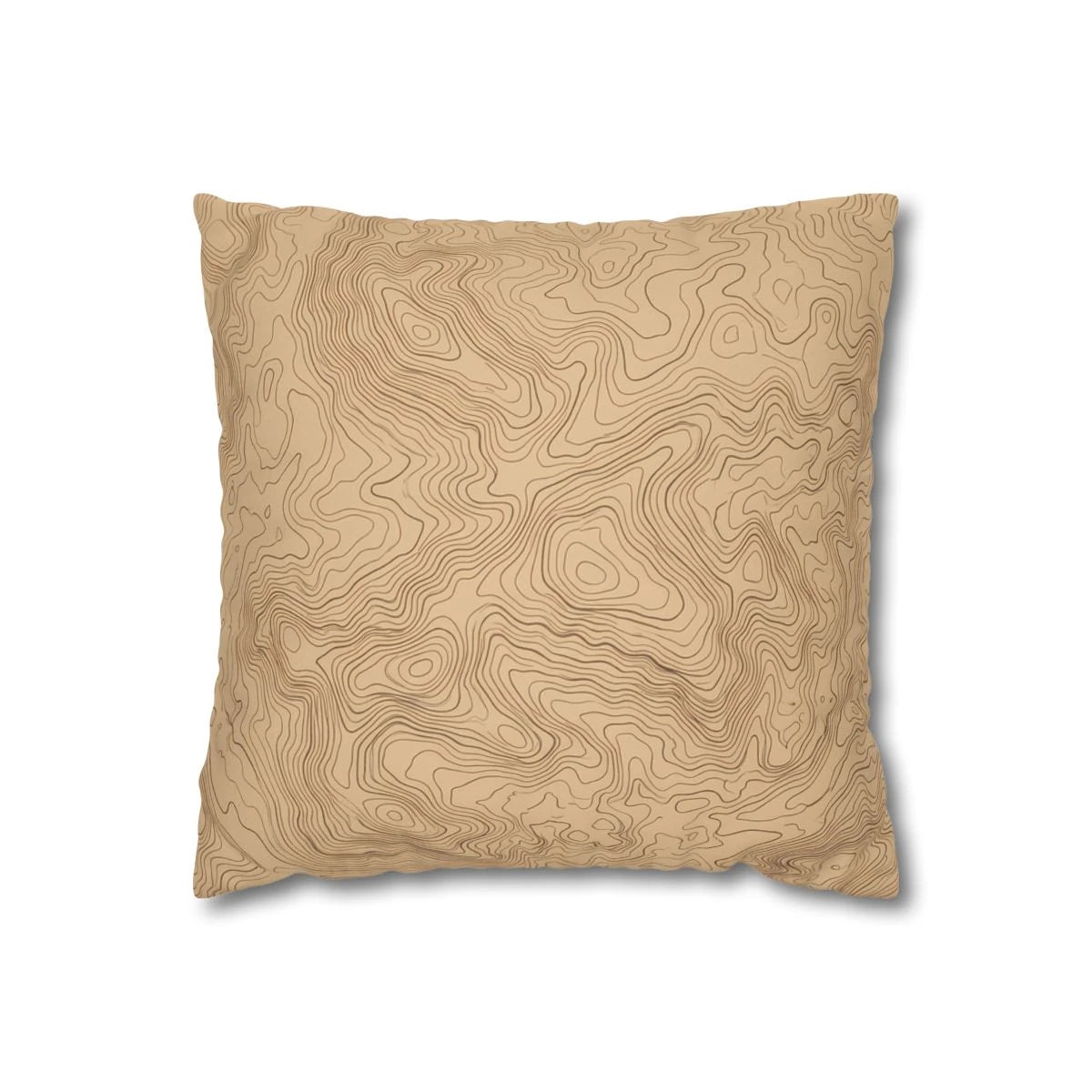 Geography Contour Map Pillow Cover