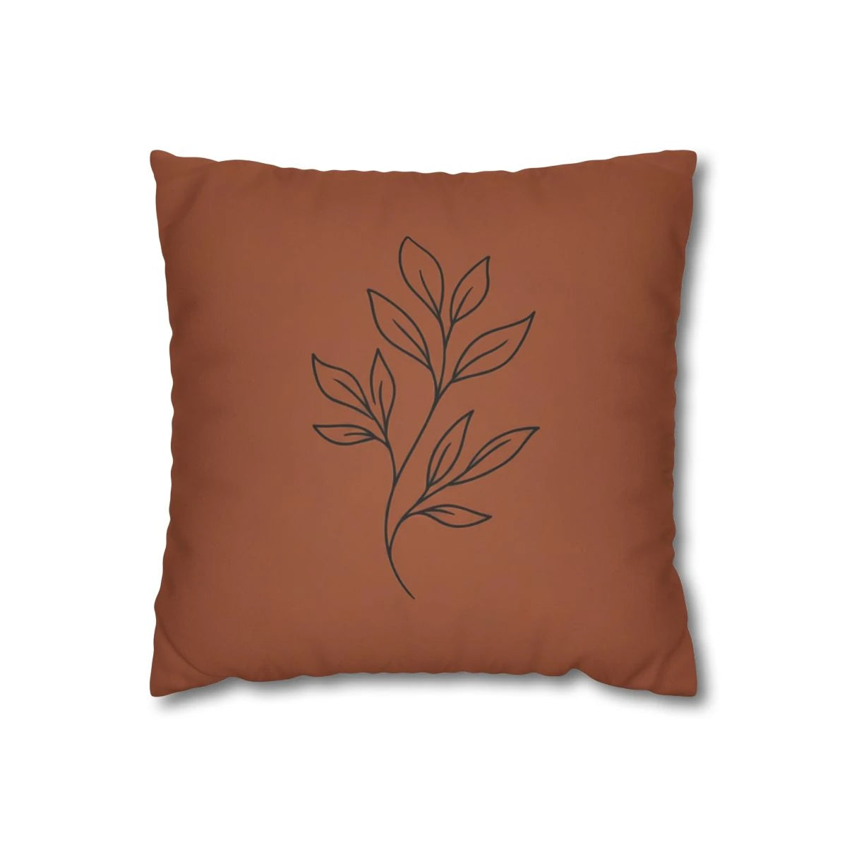 Earth Tone Leaf Cushion Cover