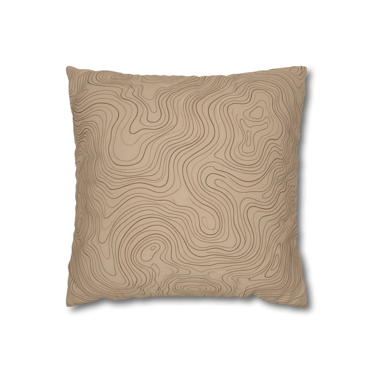 Topographic Line Art Pillow Cover