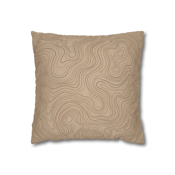 Topographic Line Art Throw Pillow