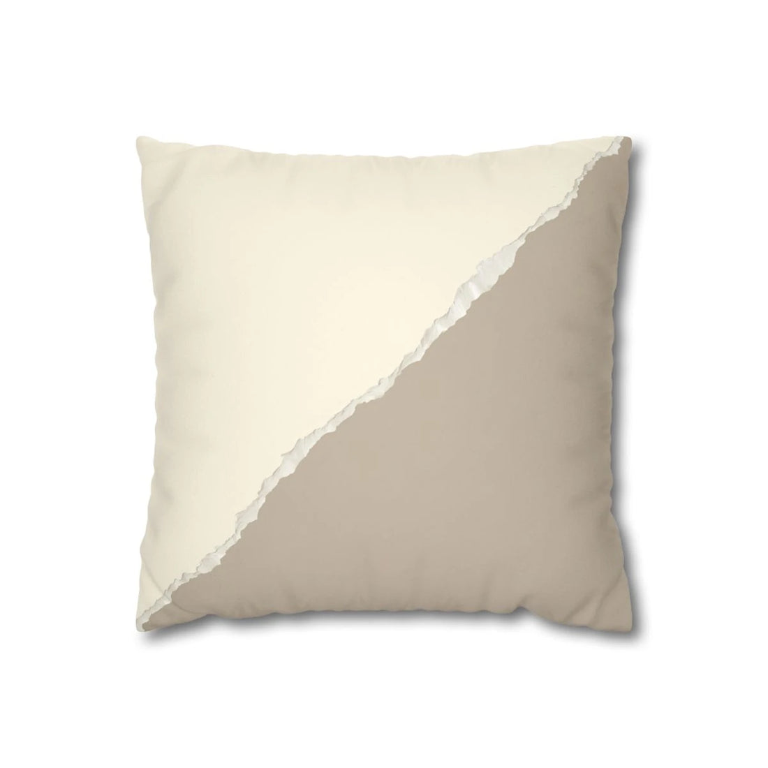 Front view of Asymmetric Japandi Cushion Cover on a white background.