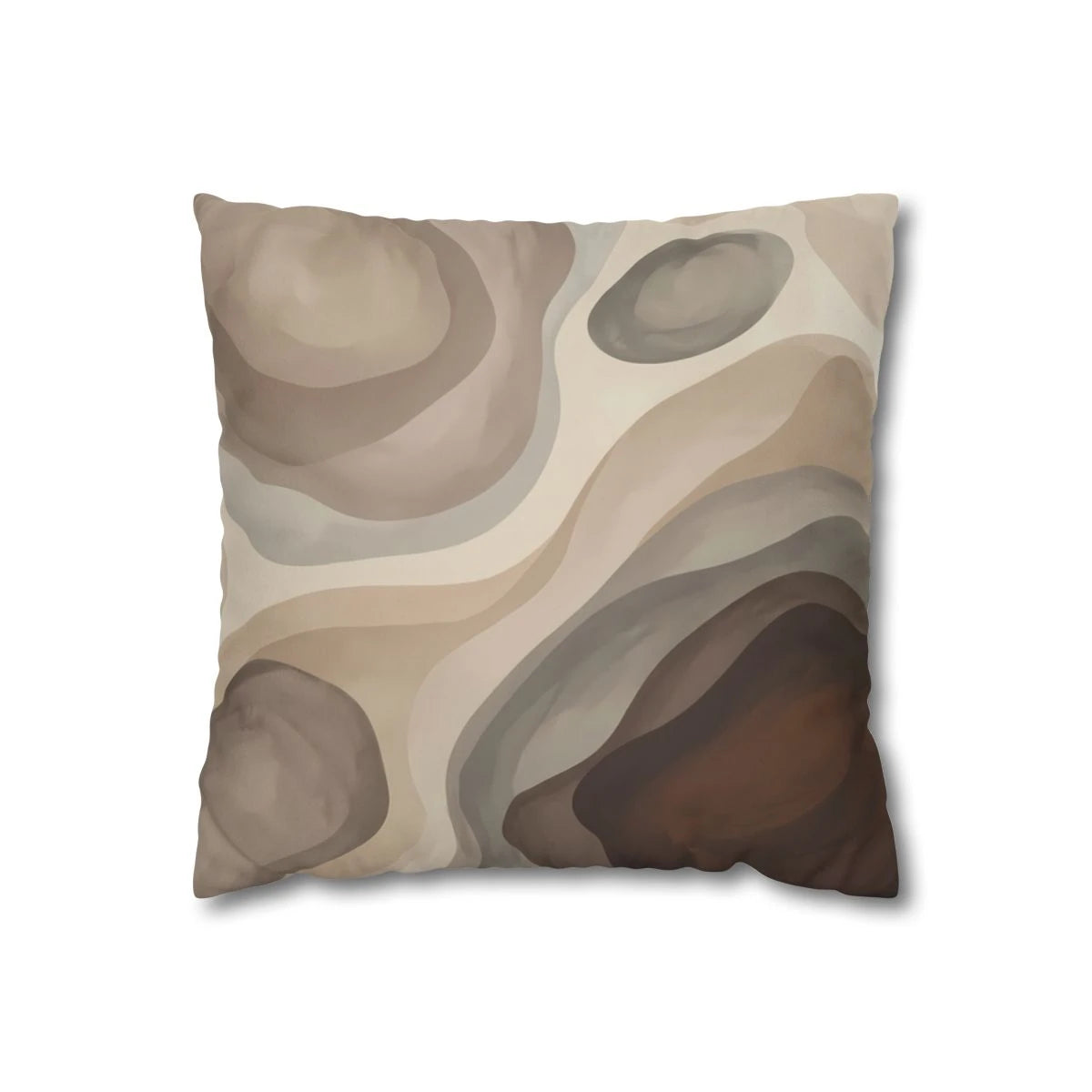 Earthy River Stone Pillow Case