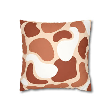 Earth Tone Fluid Shape Pillow