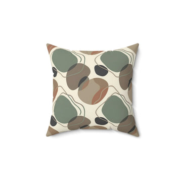Earth Stone Circle Throw Pillow