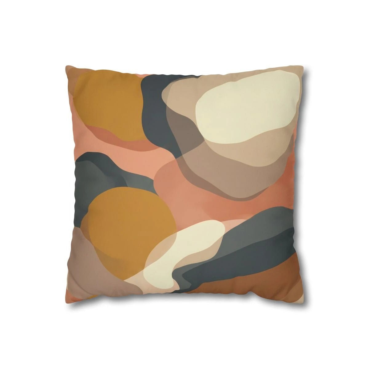 Ochre Terracotta Throw Pillow