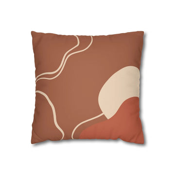 Terracotta Figure Line Drawing Cushion Cover